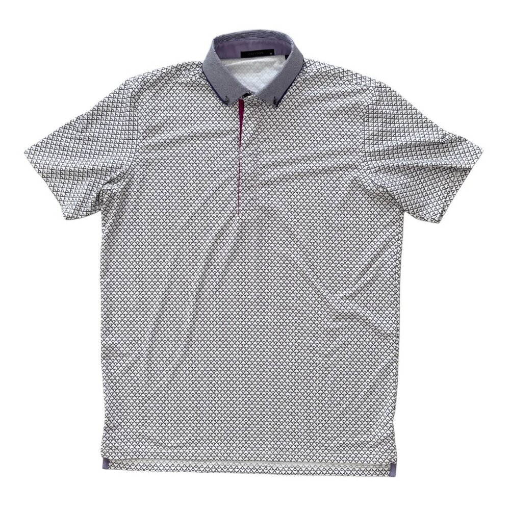 GREYSON Short Sleeve Performance Polo  Button down Printed Golf  MEN'S M